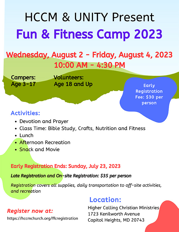 UNITY’s Fun & Fitness Camp