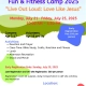 2025 Fun and Fitness Camp Flyer