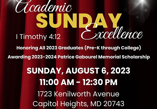 Academic Excellence Sunday